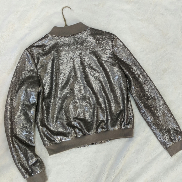 Zip up sequined jacket - Picture 3 of 3